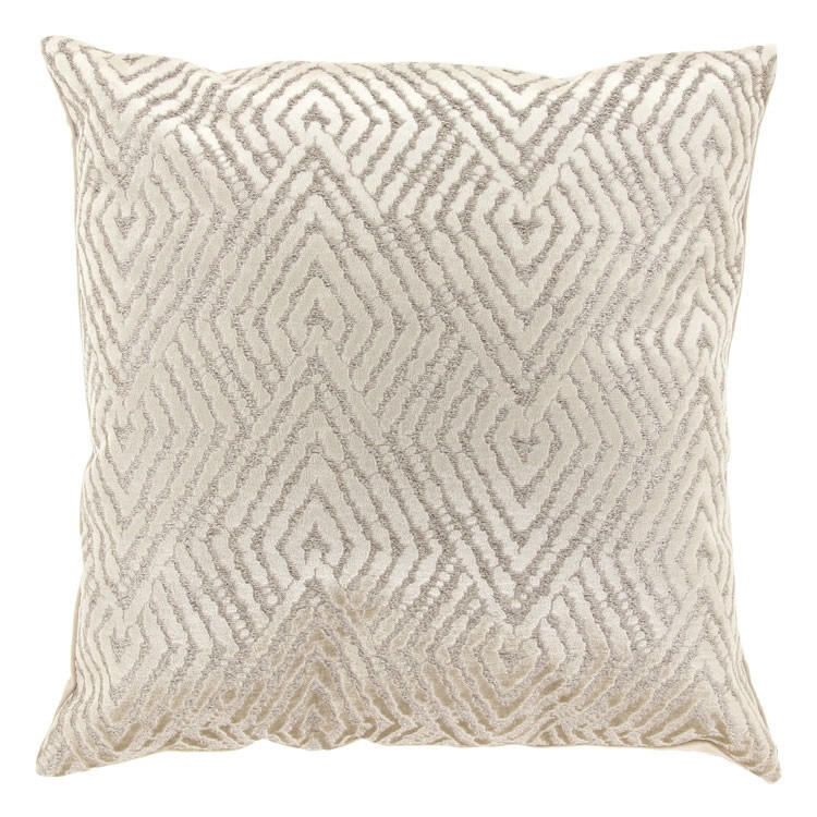KISSEN Nina - Grau - 45/45/ cm - Grau, Textil (45/45cm) - Unique Living