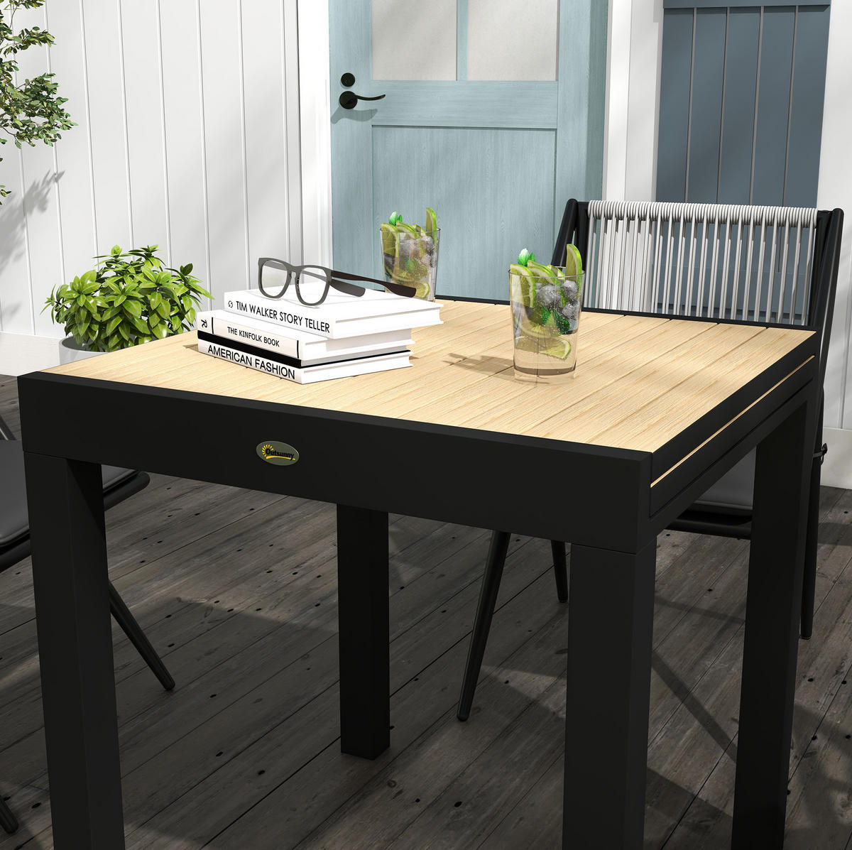 GARTENTISCH 162/80/75 cm gelb aus Aluminium ausziehbar - Gelb, Metall (162/80/75cm) - OKWISH