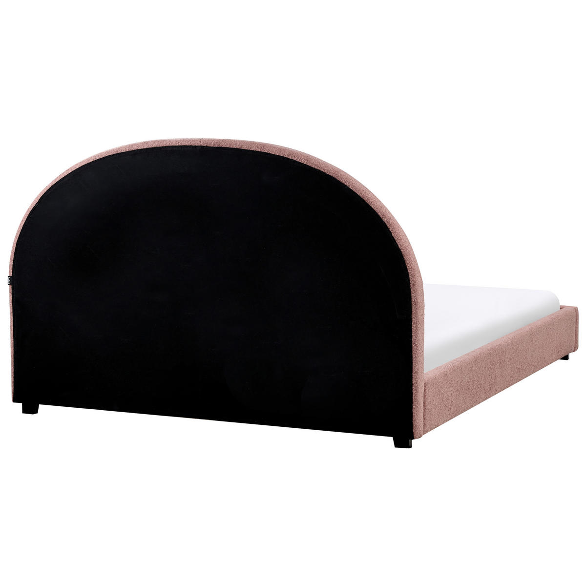 WASSERBETT 160/200 cm Pastellrosa Vaucluse - Pink, Textil (160/200cm) - Beliani