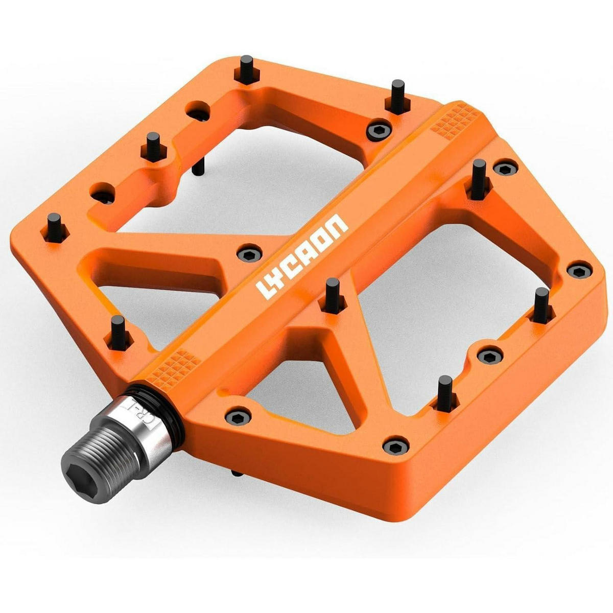 FAHRRADPEDALE Orange, Rennrad/Mountainbike MTB Pedale, Rutschfest, 9/16 Zoll CR-MO Spindel - Orange, Kunststoff (10.9/1.4/10.9cm)