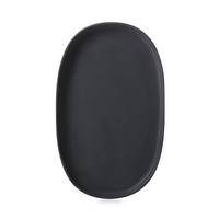 SERVIERTELLER CARACTERE 35,5 cm Matt schiefer styl - Schieferfarben, Keramik (21.8/2.5/35.5cm) - Revol Porcelaine France
