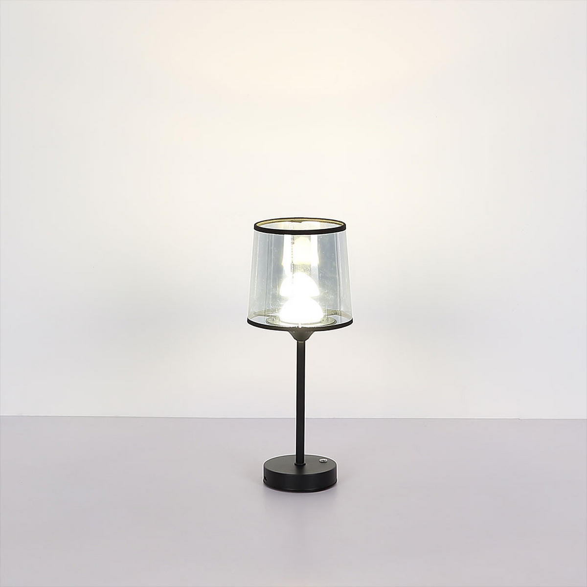 LED TISCHLEUCHTE Lunki Metall Schwarz - Schwarz, Kunststoff (14/14/35cm) - Globo Lighting