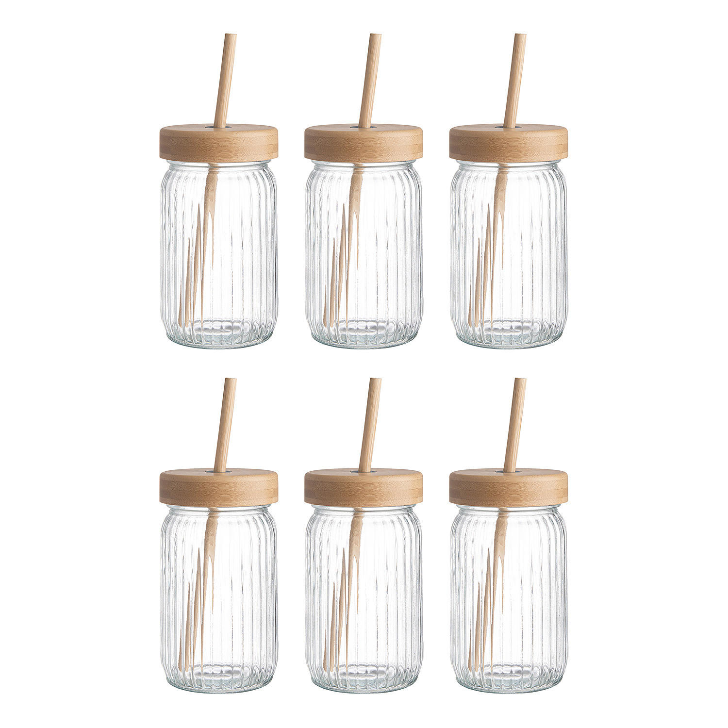 TRINKGLAS (6er Set) Green Taste - Transparent, Glas (0.45L) - BUTLERS