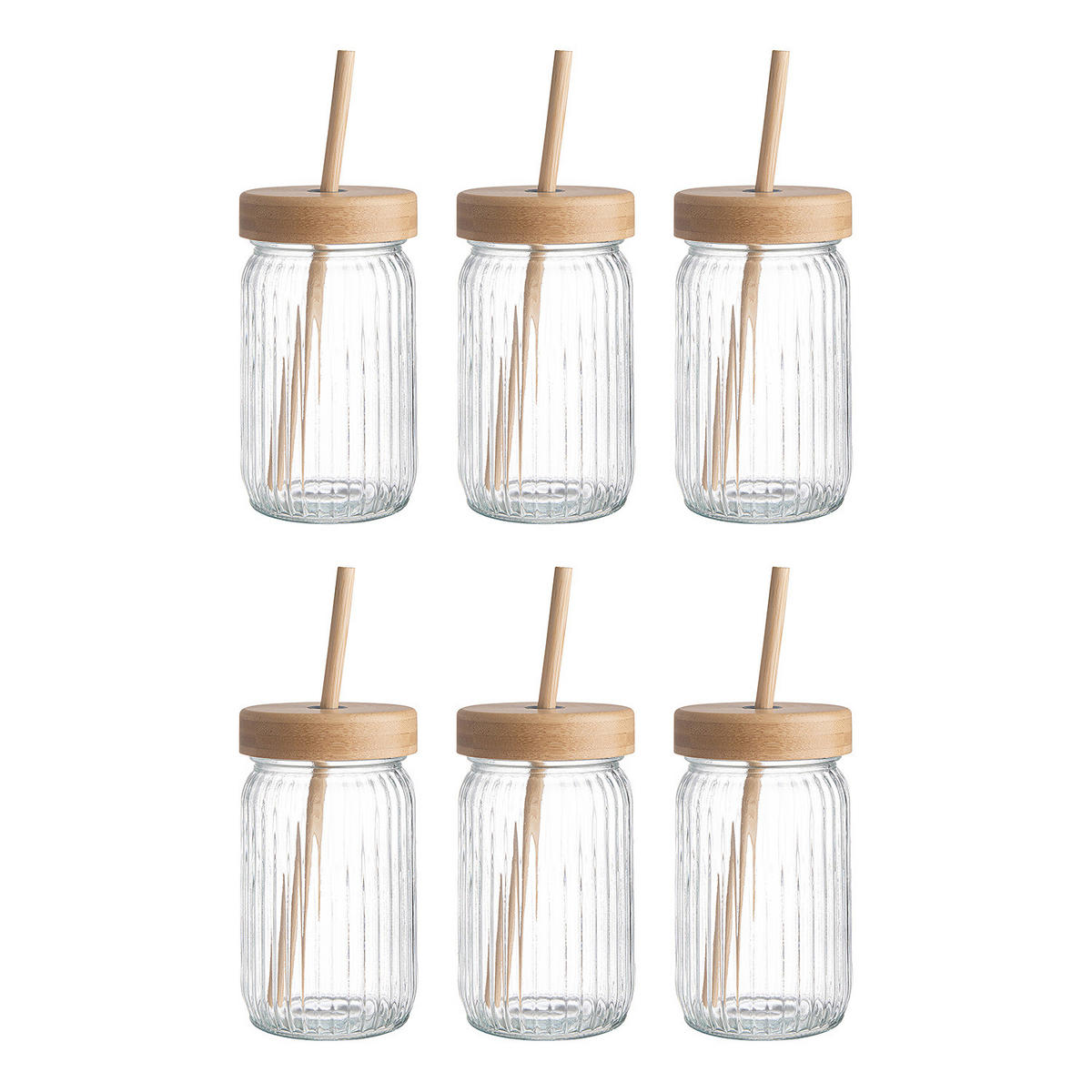 TRINKGLAS (6er Set) Green Taste - Transparent, Glas (0.45L) - BUTLERS