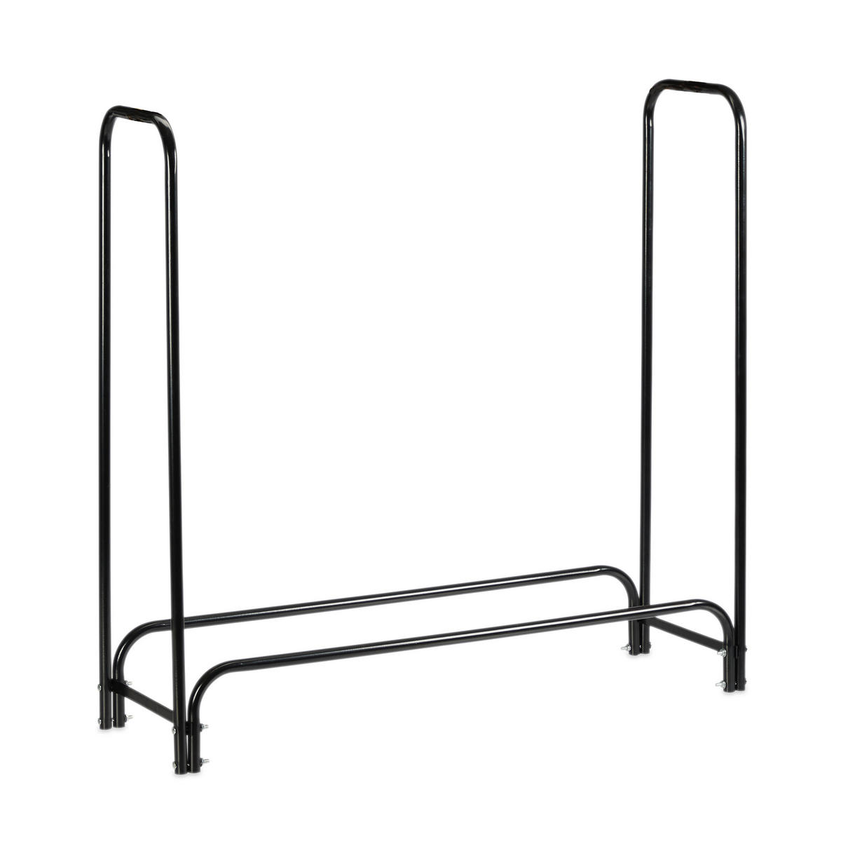 KAMINHOLZREGAL - Schwarz, Metall (245/122/40cm) - Relaxdays