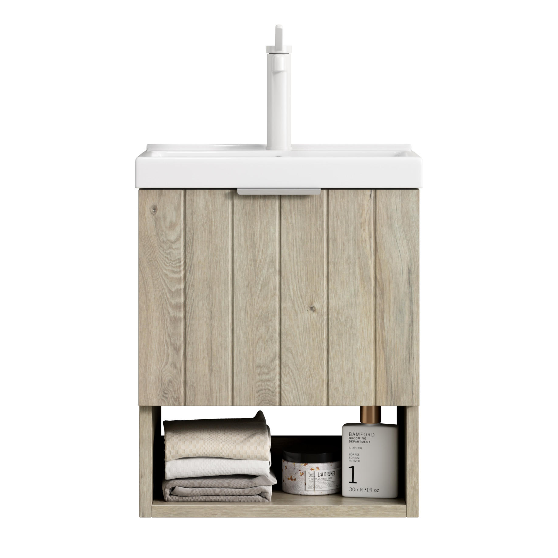 Parafta Home Badmöbel Creme 42x53x32 cm