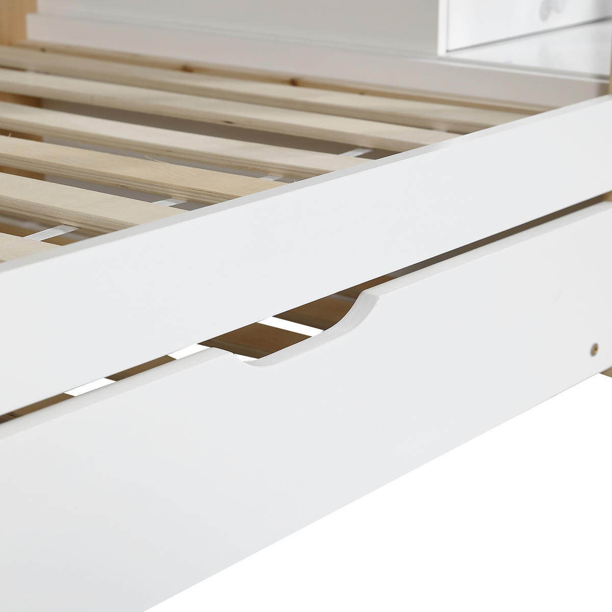 ETAGENBETT Baumhausdesign Natur/Weiß - Naturfarben, Holz (90/200cm) - ComfortXL