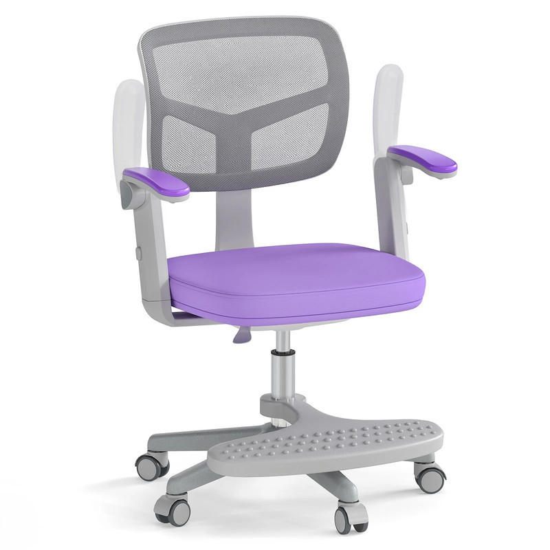 Costway Kinder‑Schreibtischstuhl Lila 57x80x55 cm