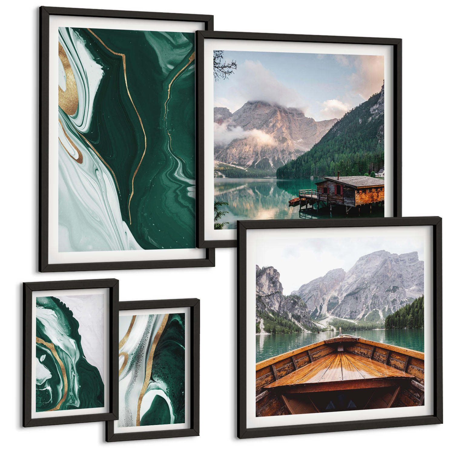 Tulup Bilder Schwarz 40x60 cm