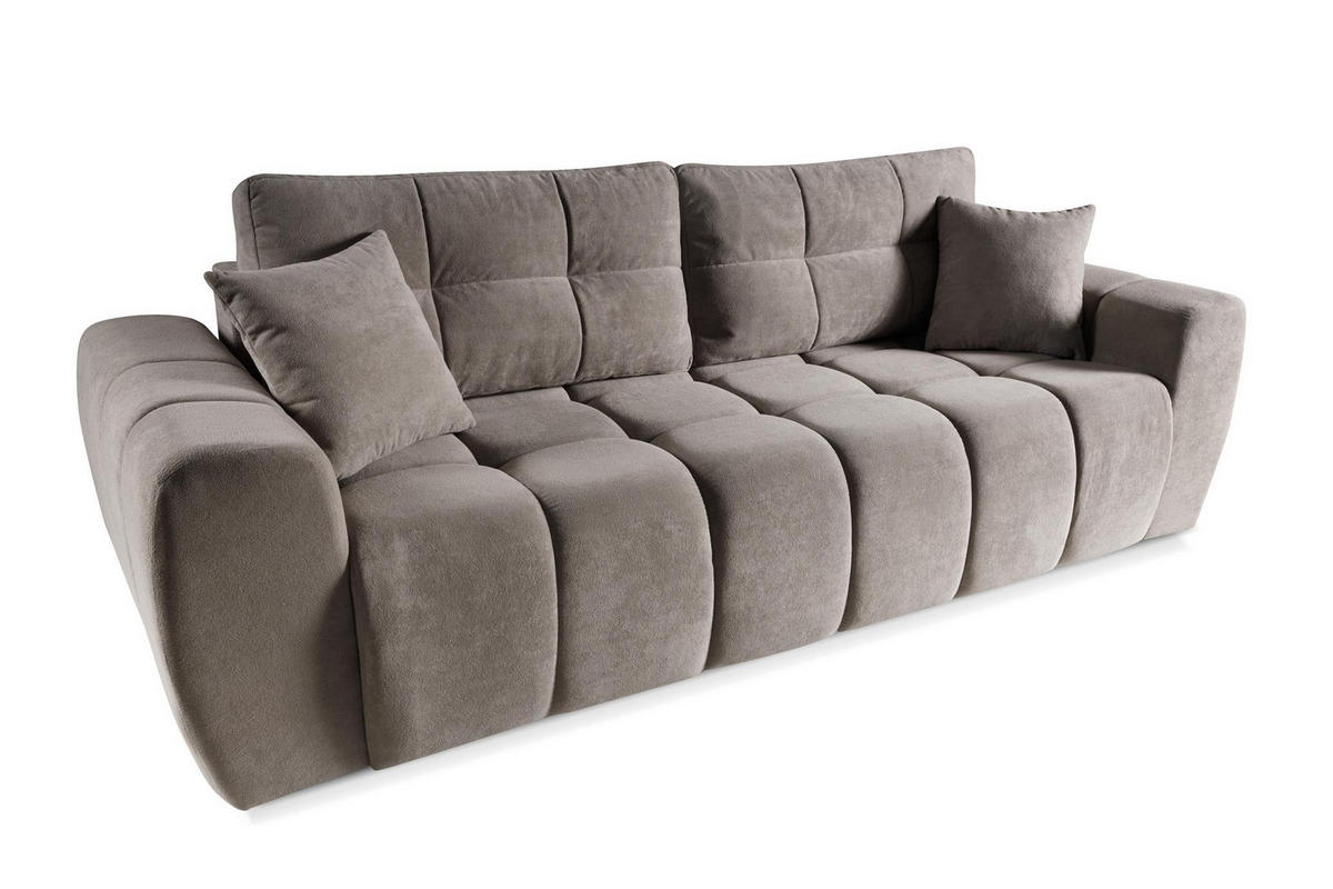 SOFA Futu Dunkelbraun, mit Schlaffunktion - Dunkelbraun, Holzwerkstoff (263/93/105cm) - Bettso