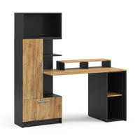 SCHREIBTISCH Tomy, Anthrazit/Goldkraft Eiche, 150 x 59 cm 4er Set - Honigeiche/Anthrazit, Holzwerkstoff (59/150/120cm) - Vicco