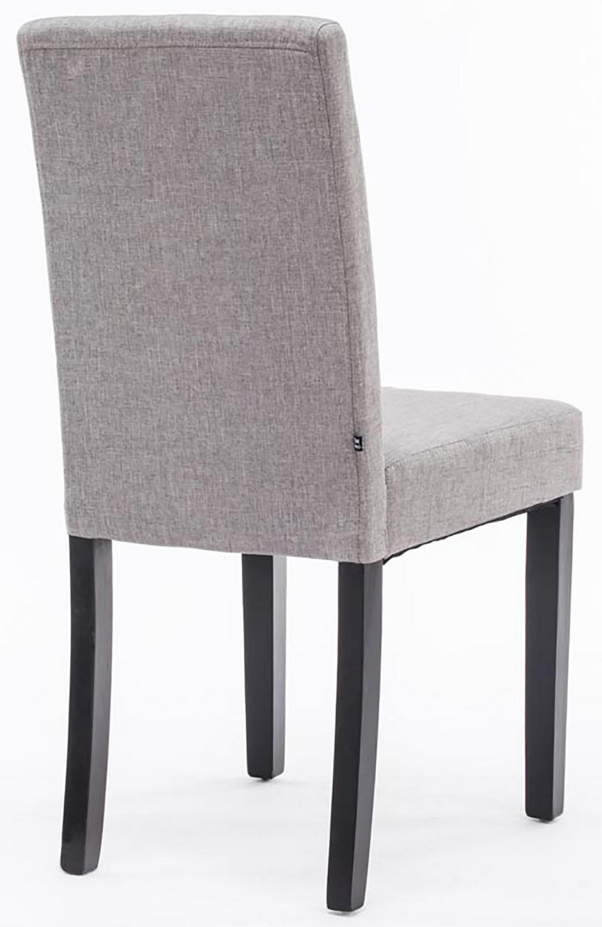 ESSZIMMERSTUHL Ines Stoff, Gestell Holz Schwarz Hellgrau - Schwarz/Grau, Holz/Textil (41/91/47cm) - TPFLiving
