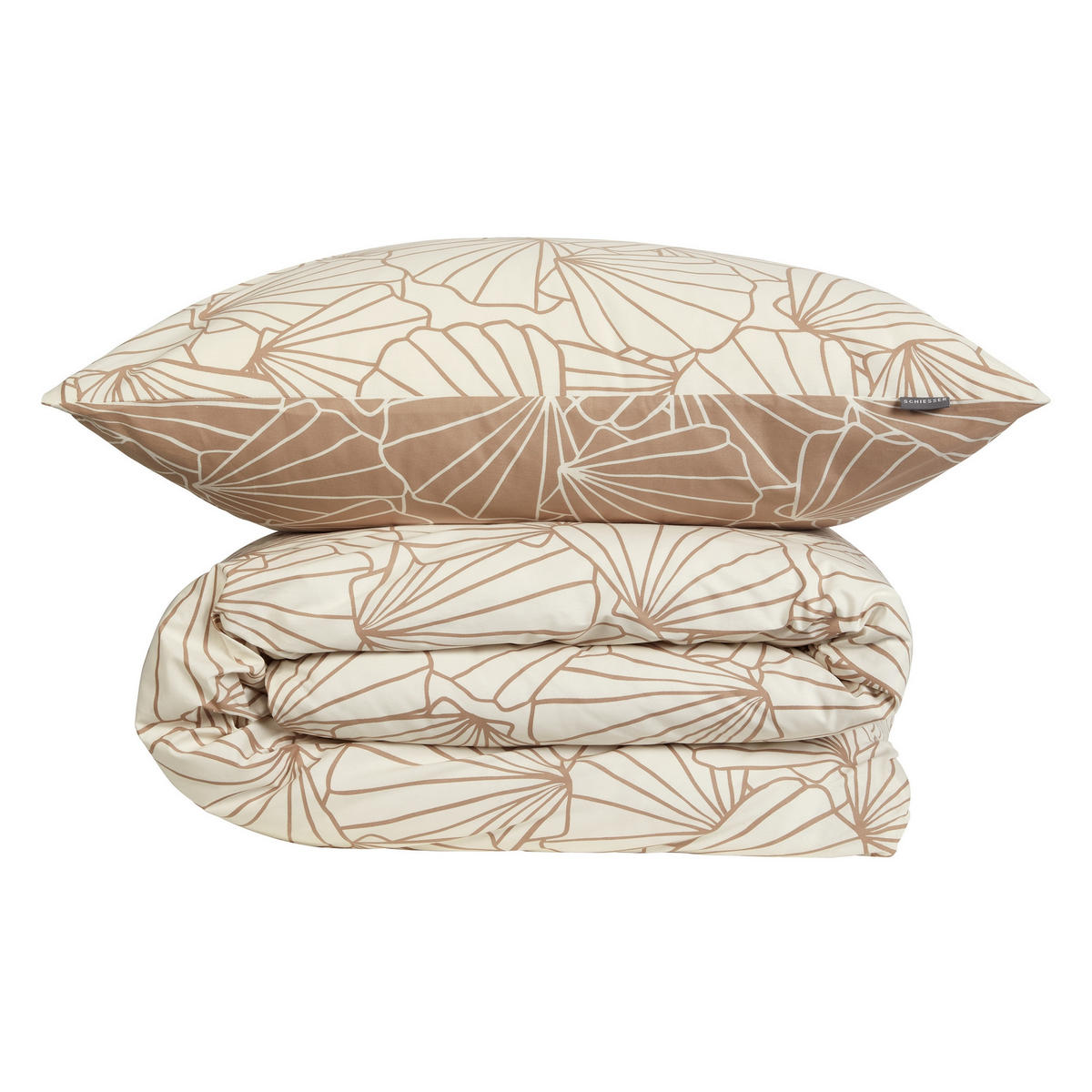 BETTWÄSCHESET Mariel - Renforcé - 2-teilig - 135 x 200 cm - Taupe - Taupe, Textil (135/200cm) - SCHIESSER