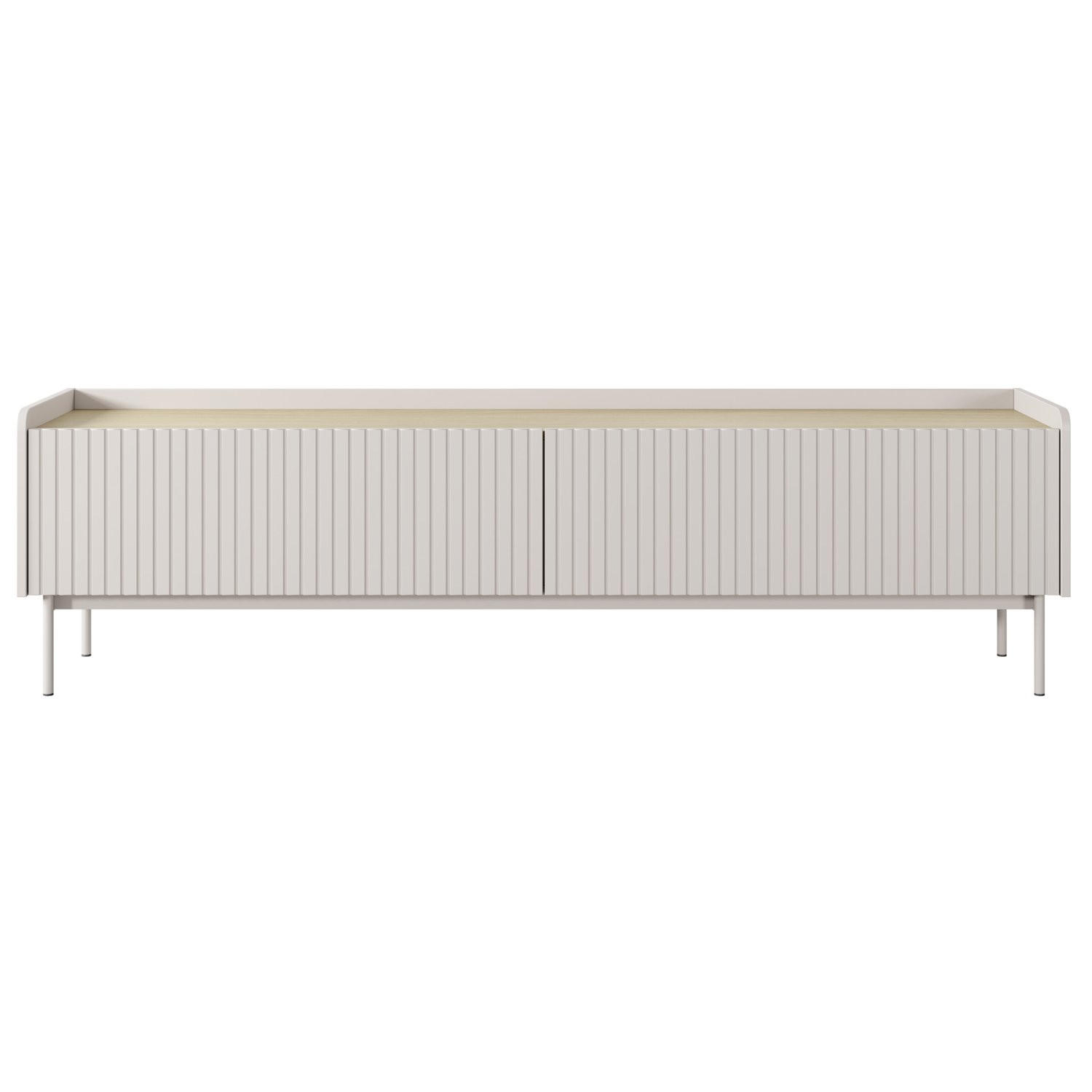 TV-LOWBOARD Liwelo Greige 181 cm - Taupe, Holzwerkstoff/Metall (181/50.2/38cm) - Selsey