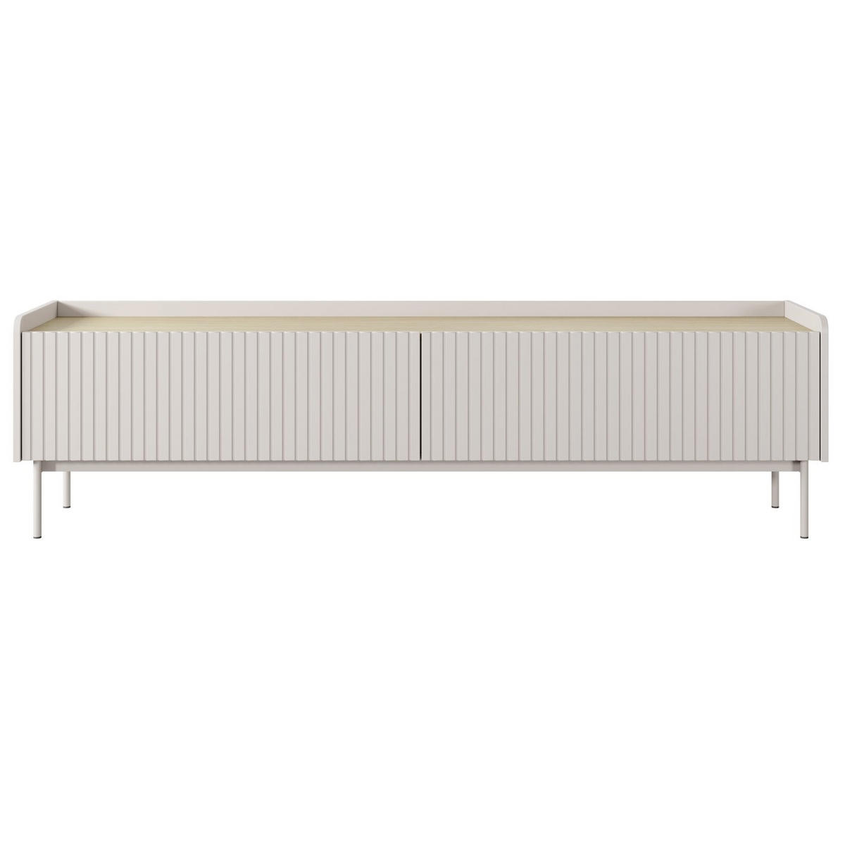 TV-LOWBOARD Liwelo Greige 181 cm - Taupe, Holzwerkstoff/Metall (181/50.2/38cm) - Selsey