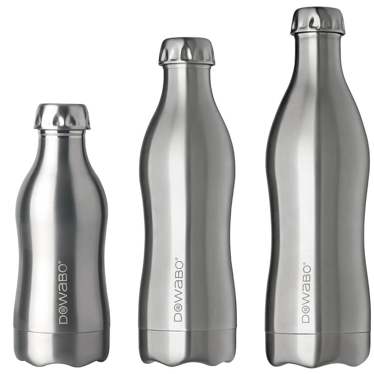 ISOLIERFLASCHE Dowabo - Silberfarben, Metall (0.5L) - Dowabo