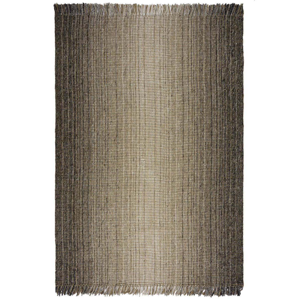 TEPPICH Jute-Wolle-Mix, handgewebt WEAVER, Grau 160x230 cm - Grau, Textil (160/230cm) - KADIMA DESIGN