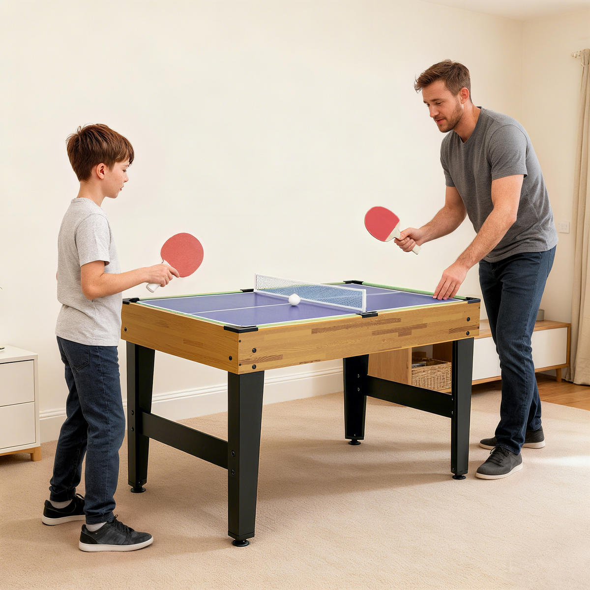 SPIELETISCH DE-10925 Walnuss - Walnussfarben, Holzwerkstoff (109/80/121cm) - ComfortXL