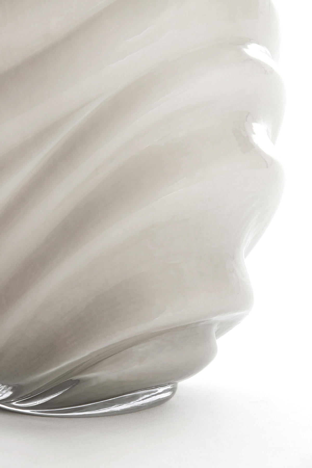 VASE Biotu Grau Ø23,5/30,5 cm - Grau, Glas (23.5/30.5cm) - Light & Living