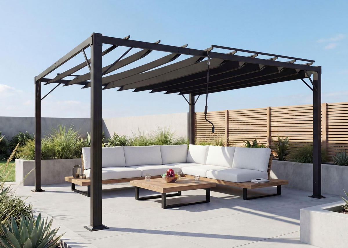 PERGOLA Anthrazit - Anthrazit, Metall (388/213/295cm) - MCW