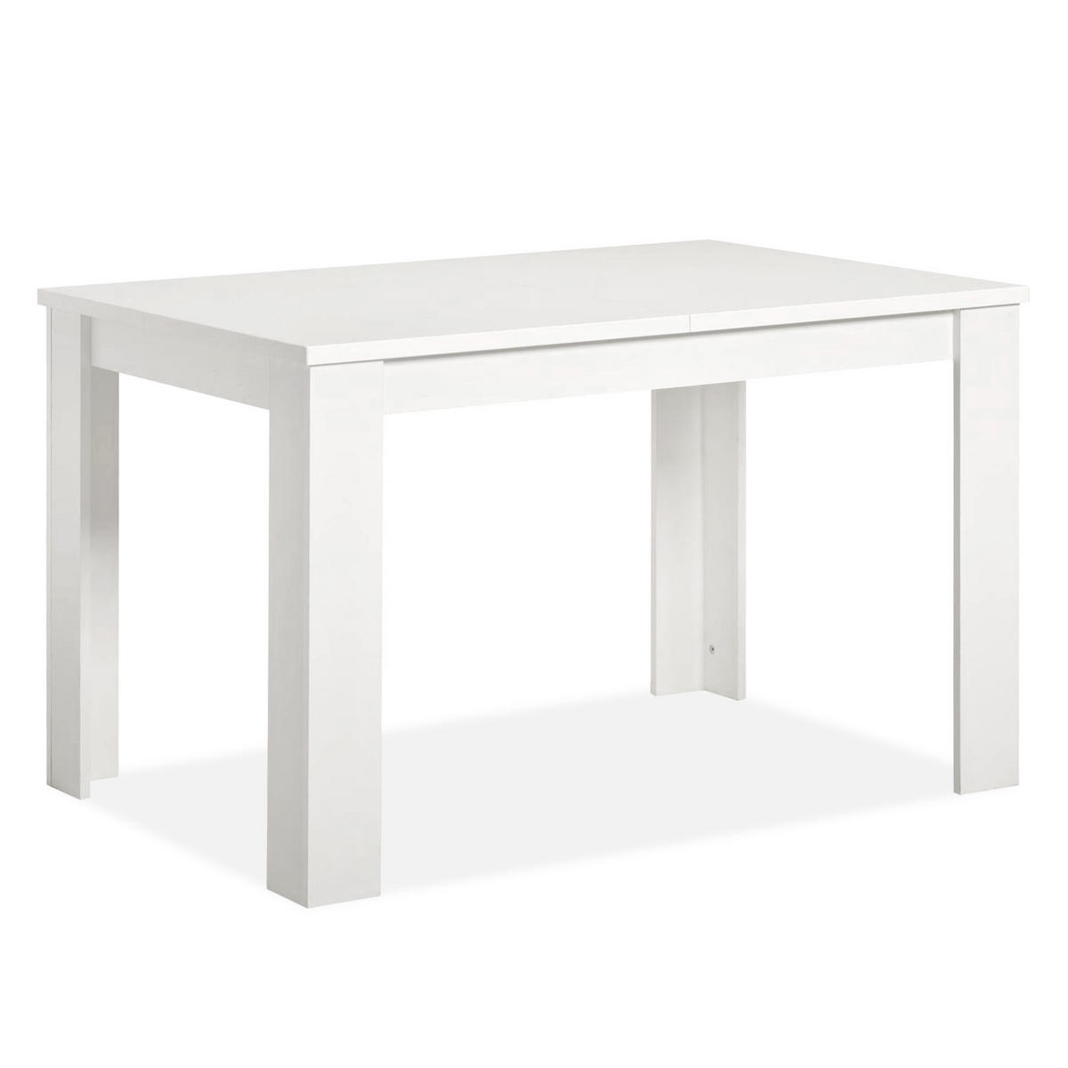 ESSTISCH in Holzwerkstoff 120-153/80/75 cm ausziehbar - Weiß, Holz (80/120/75cm) - Homestyle4u