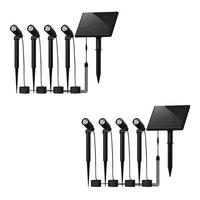 SOLARLEUCHTEN Glühwürmchen Schwarz 2er-set - Schwarz, Kunststoff (200/2.8/26.4cm) - Nettlife