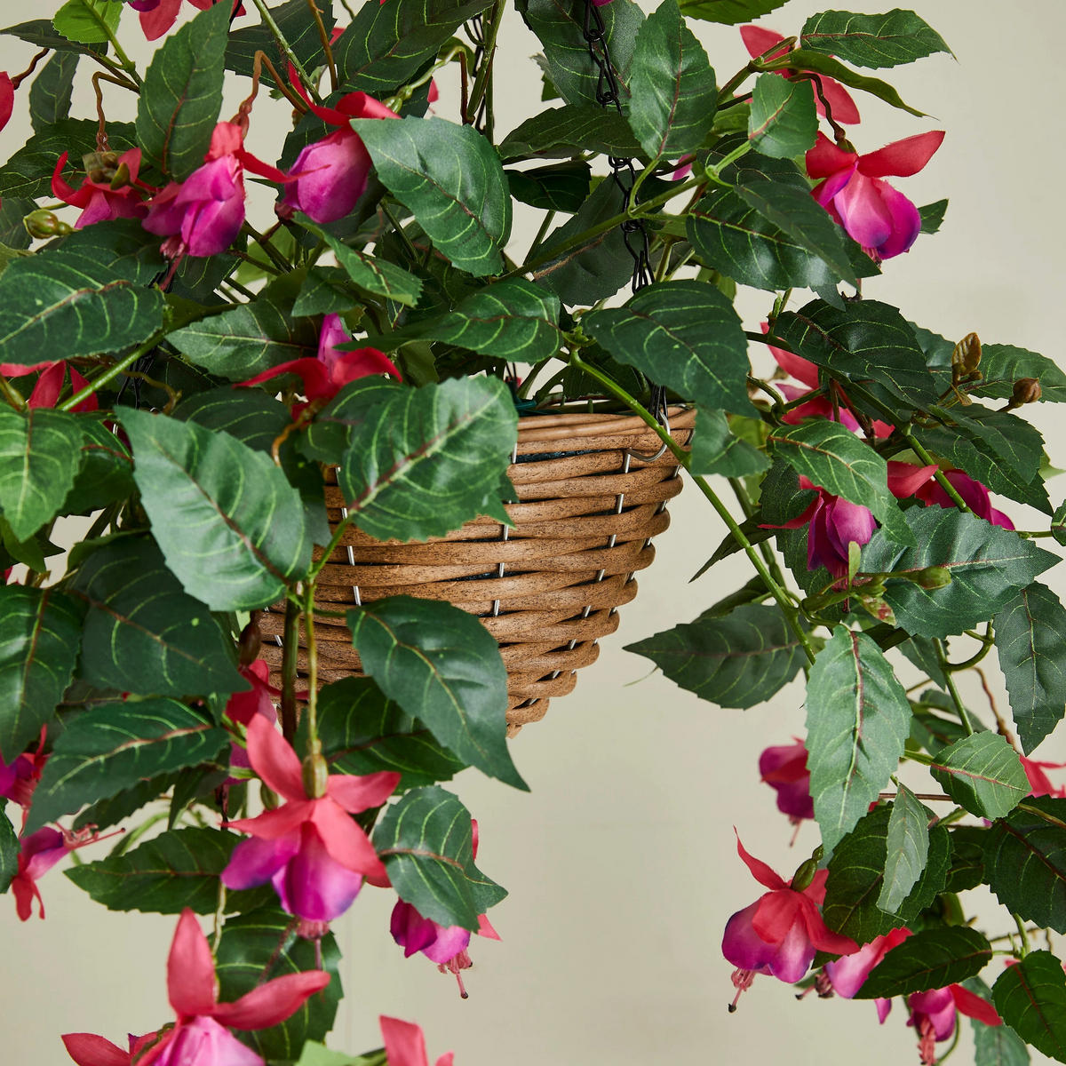 KUNSTPFLANZE Künstliche Hänge-Fuchsie – Calanthia 80 cm - Grün, Kunststoff (80cm) - aplanta