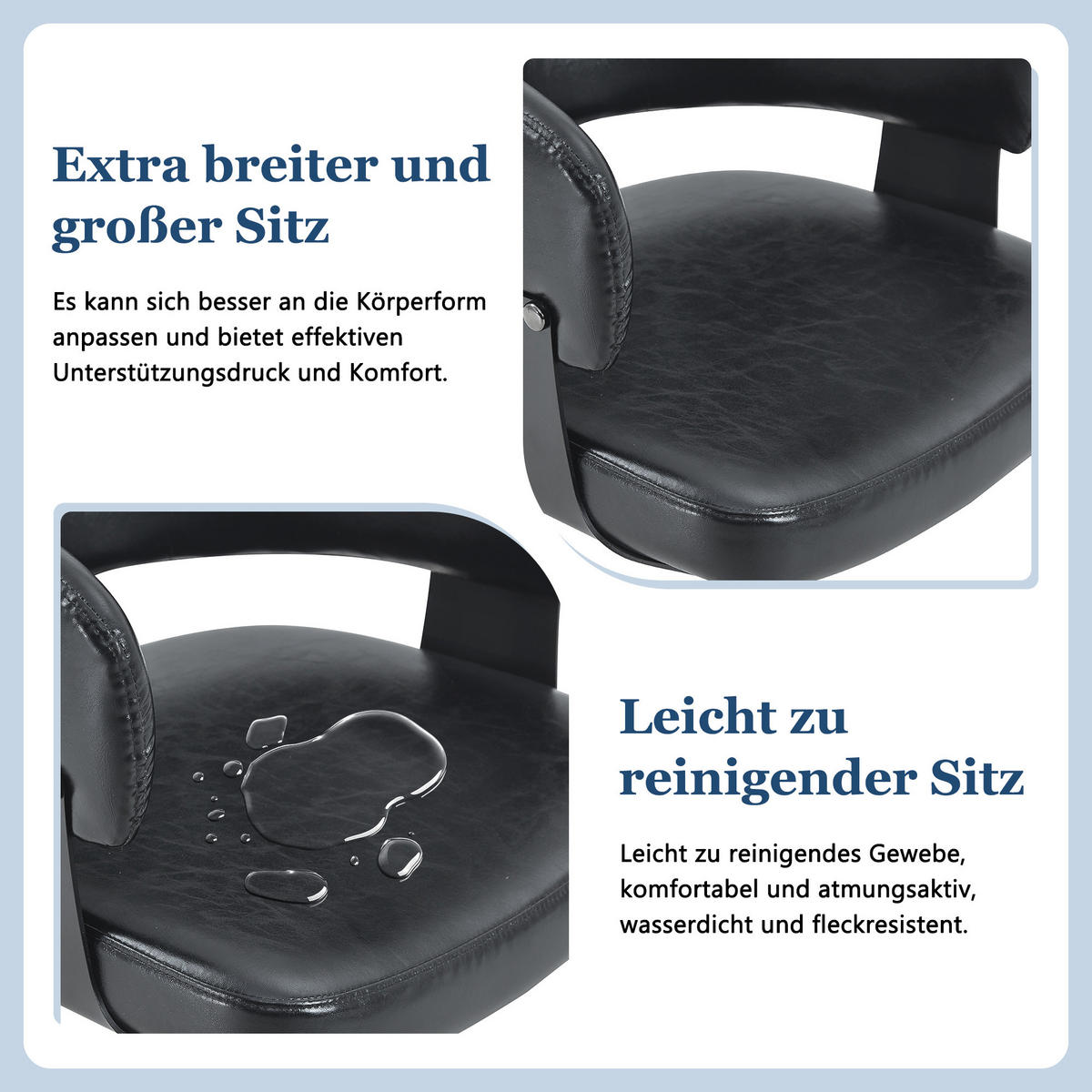 ARMLEHNSTUHL-SET DE-36713 2 Stück im Mid-Century-Modern-Stil Schwarz - Schwarz, Metall (48/77.3/46.5cm) - ComfortXL