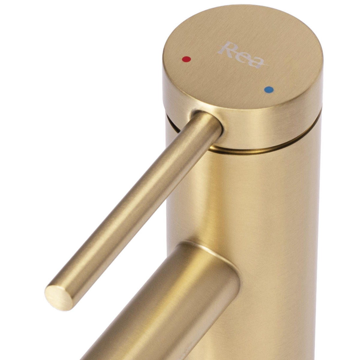 WASCHBECKENARMATUR Rea Foss Gold Brush Low - Goldfarben, Metall (4/20.5/16cm) - REA