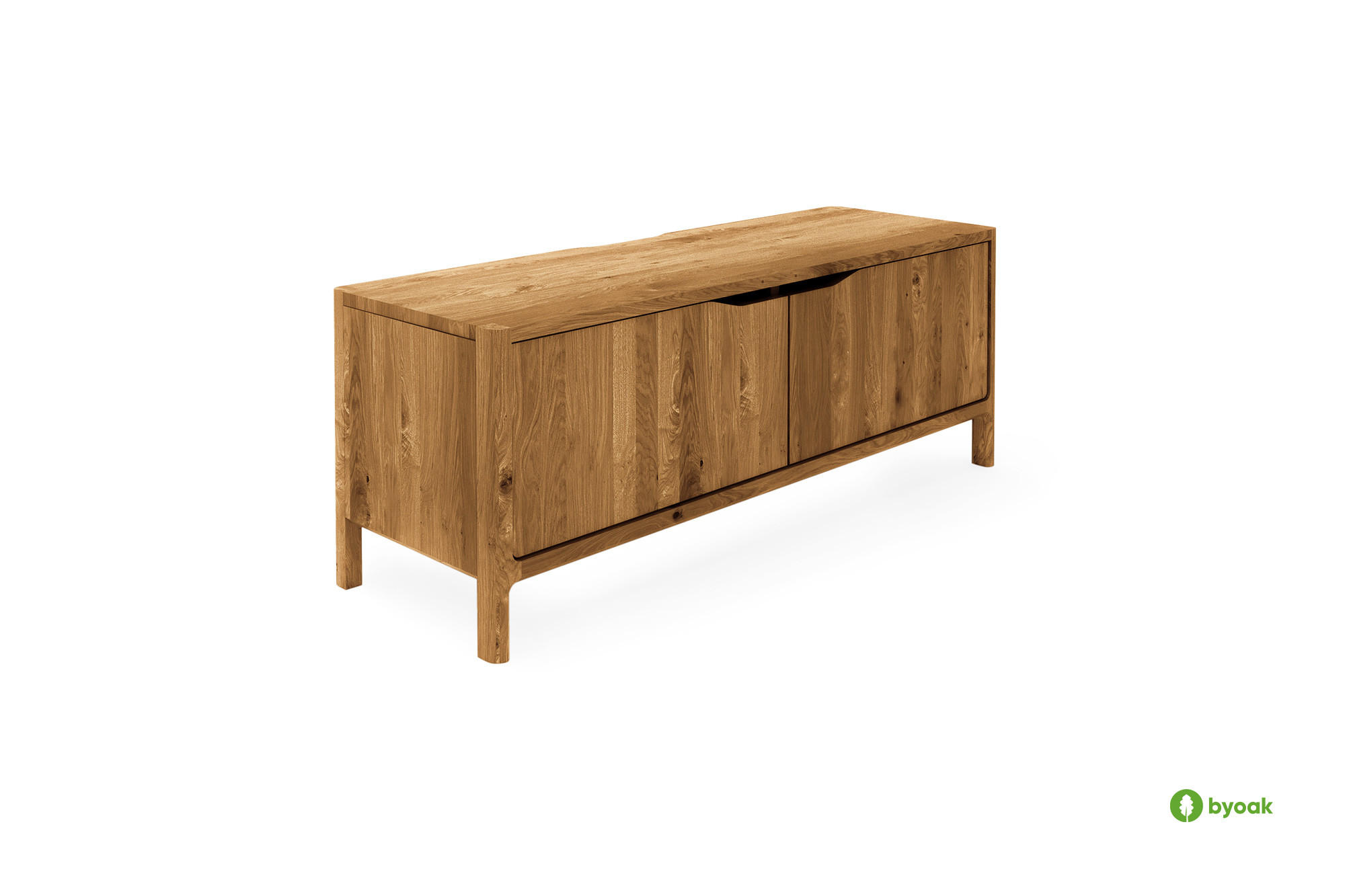 TV-SCHRANK PAUL Wildeiche - Wildeiche, Holz (111/48/50cm) - byoak