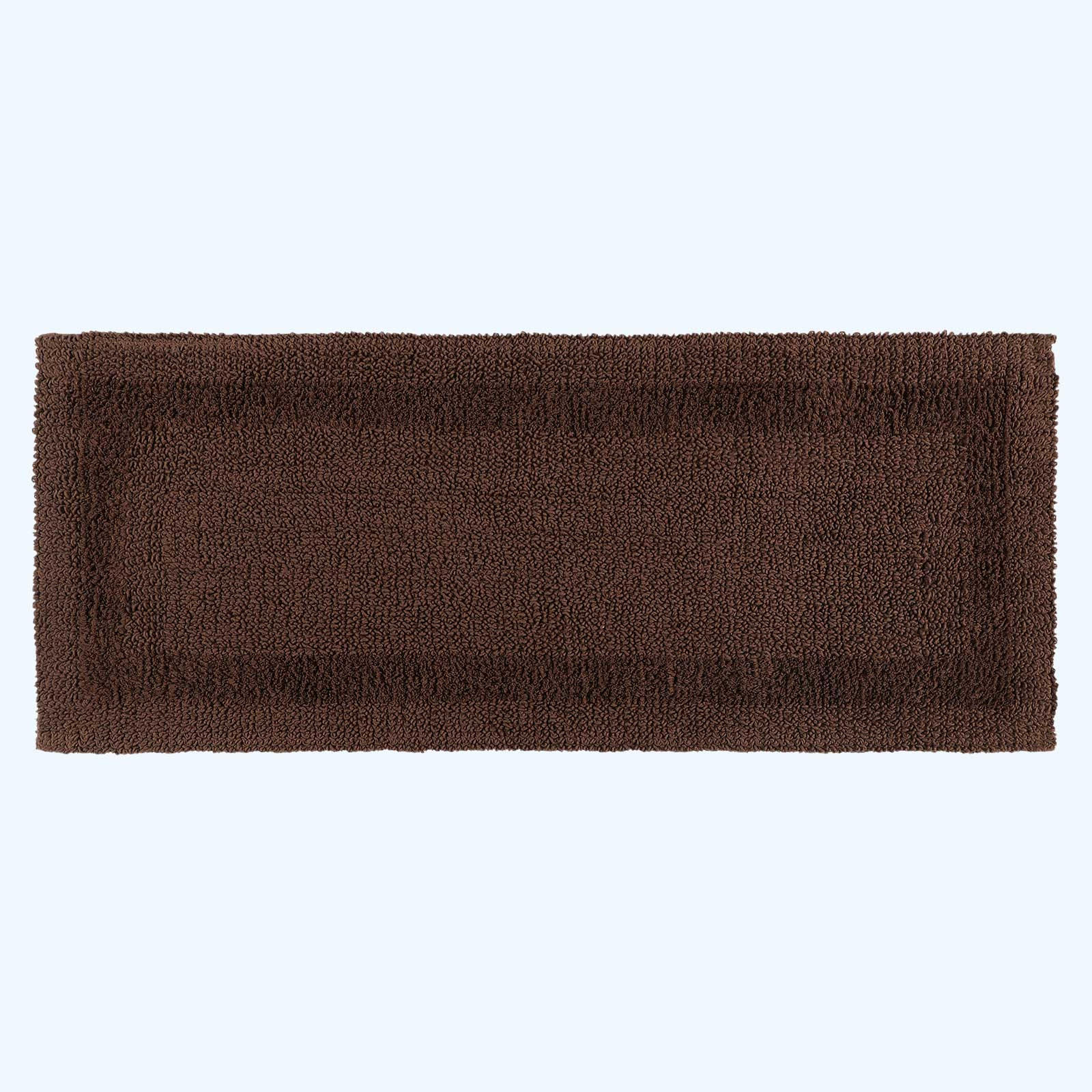 BADEMATTE 40/100 cm, 100% Baumwolle, wendbar - Braun, Textil (40/100cm) - Homescapes