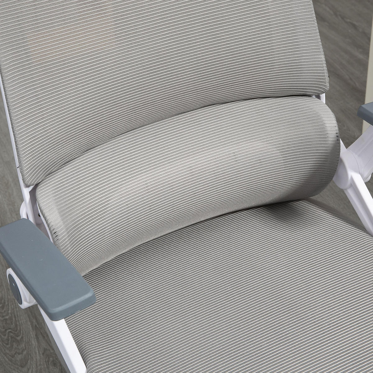 DREHSTUHL Mesh, ergonomisch, Kopfstütze, Wippfunktion - Grau, Metall (61/119/58cm) - SHOPENTRA