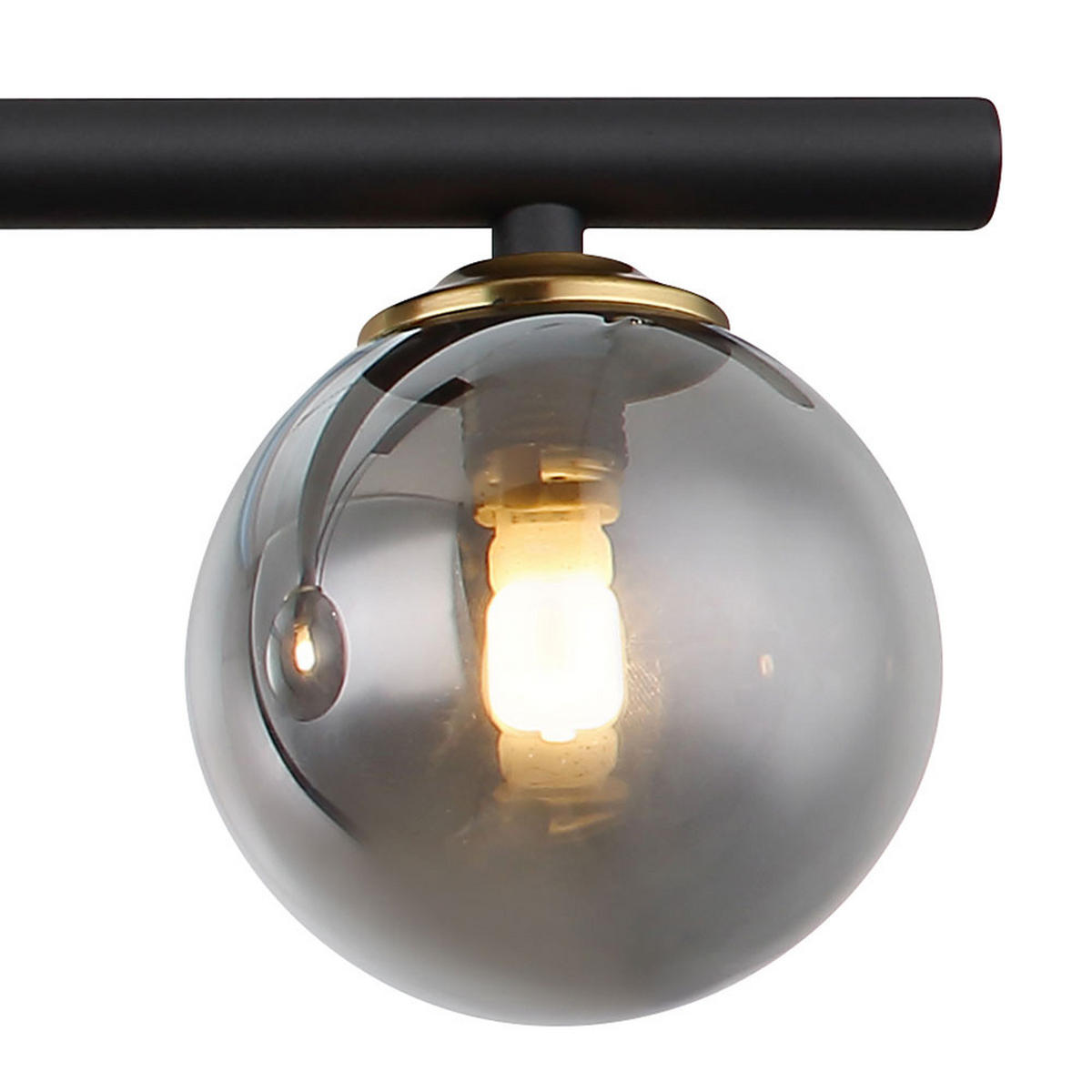 HÄNGELEUCHTE Metall Glas Grau - Grau, Glas (90/10/120cm) - Globo Lighting