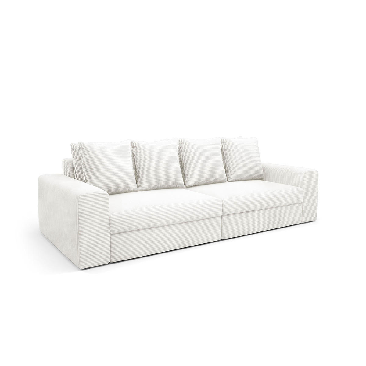 SOFA Paola 3 Sitzplätze Weiß - Weiß, Holz (272/86/120cm) - Petits-meubles