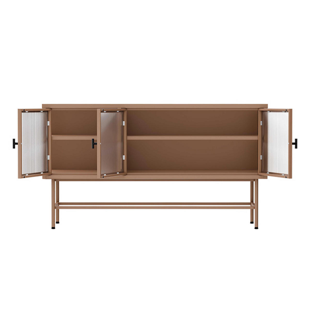 SIDEBOARD, Braun - Braun, Metall (40/66/120cm) - Oviala