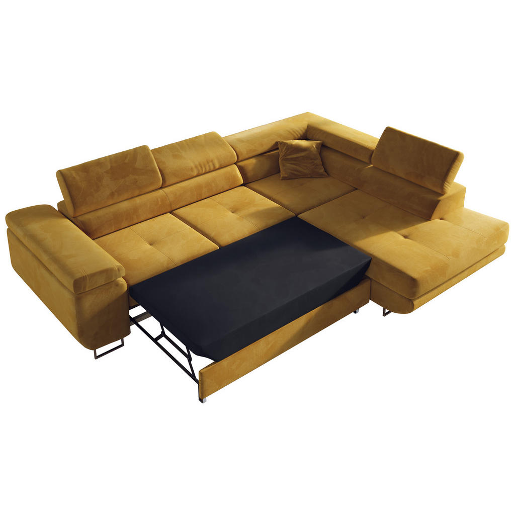 Thumbnail - MKS Ecksofa, Gelb, Textil, 3-Sitzer, L-Form,L-Form, 275x205 cm, Oeko-Tex®, Wohnzimmer, Sofas & Couches, Wohnlandschaften...