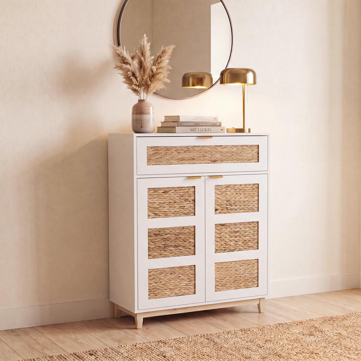 KOMMODE Weiß - Weiß, Holz (80/115/35cm) - MCW