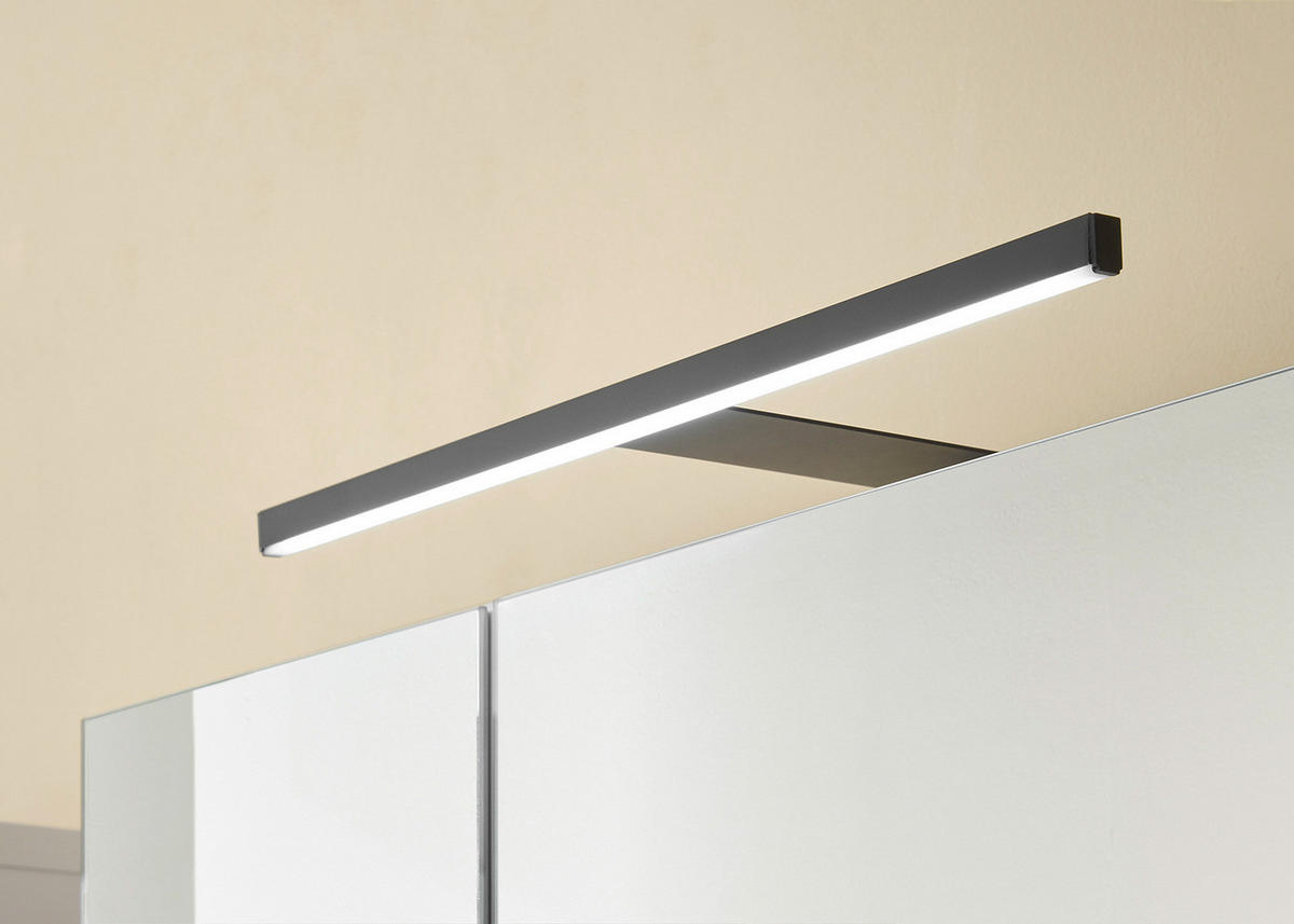 SPIEGELSCHRANK mit Beleuchtung - Weiß, Holzwerkstoff (60/75/22cm) - home24