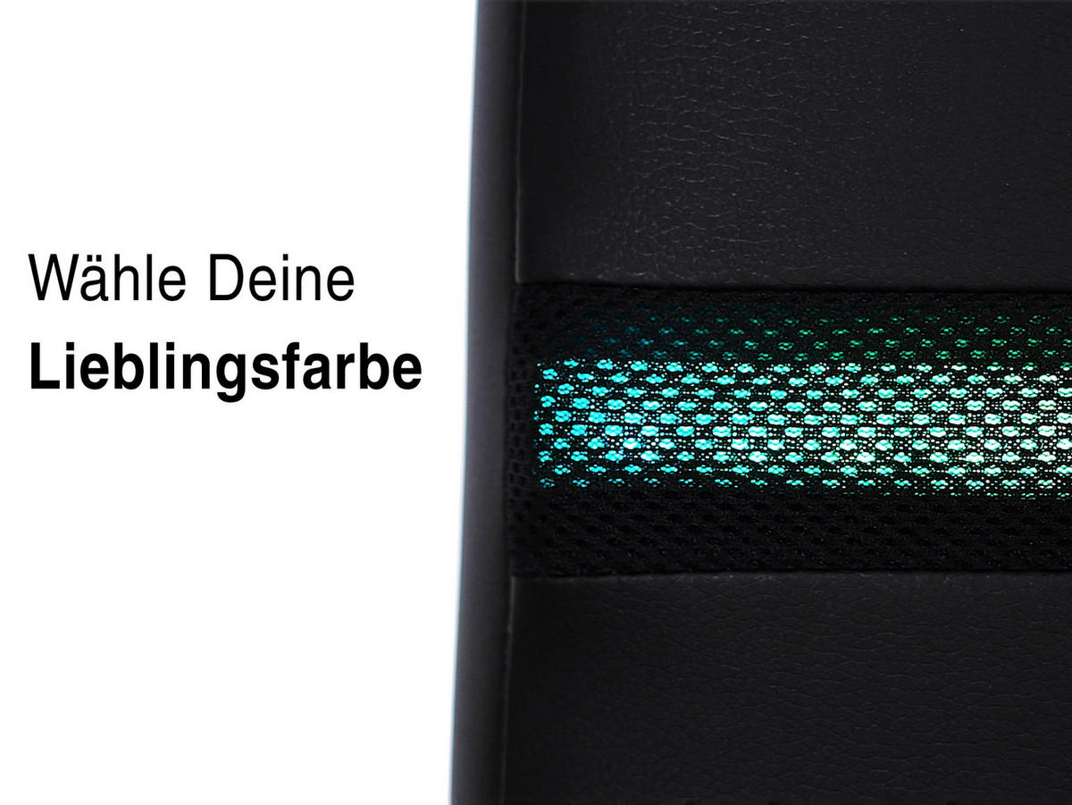 BOXBETT Ontario schwarz 90/200cm LED Kunstleder - Schwarz, Textil (90/200cm) - wonello