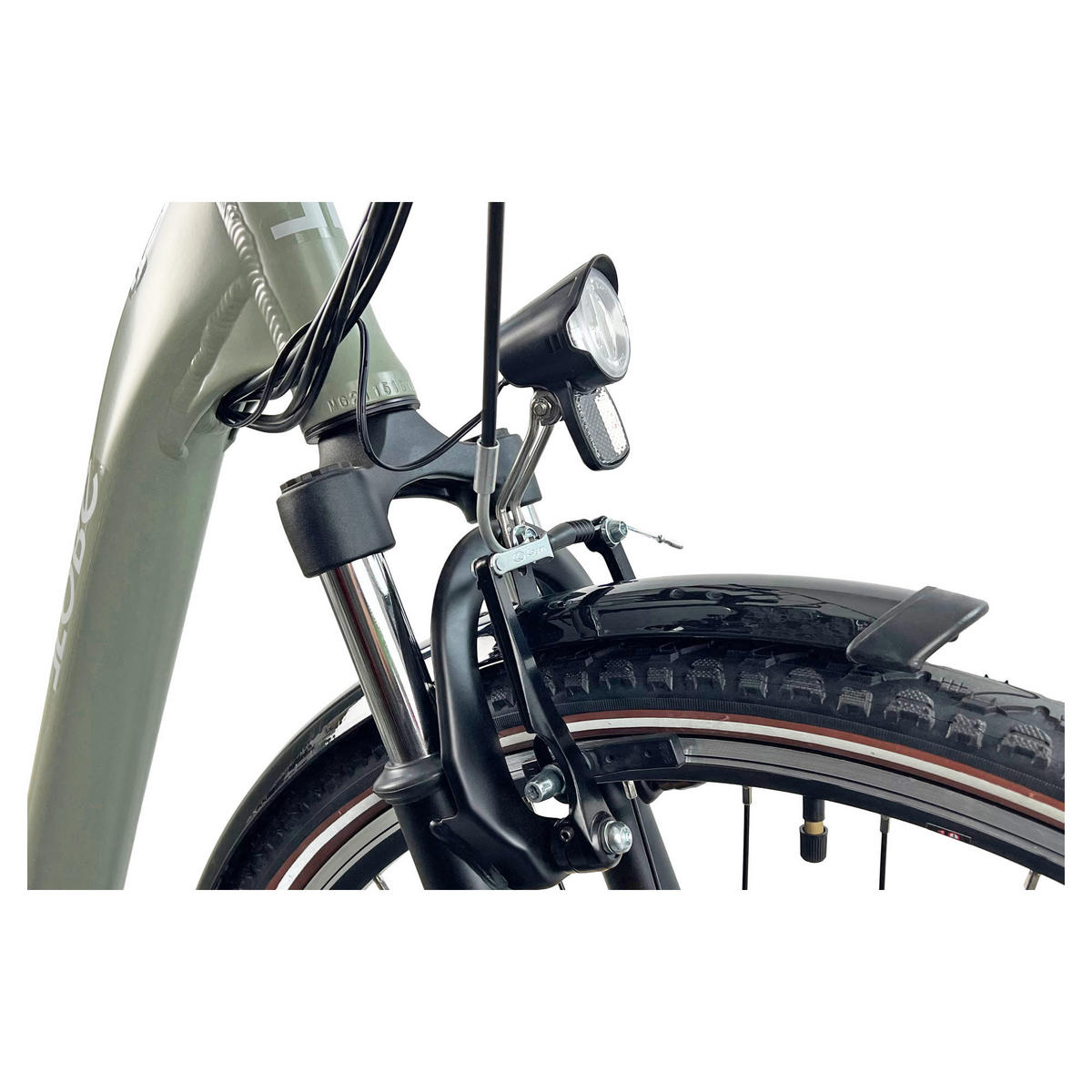 CITY E-BIKE 28" COUNTY, GRÜN - Grün, Metall (125cm) - LLOBE