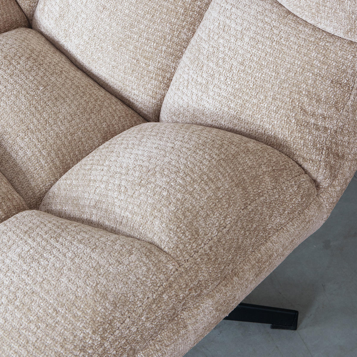 SESSEL Huxley - Clay - 86/76/92 cm - - Beige, Textil (49/85/62cm) - LABEL51
