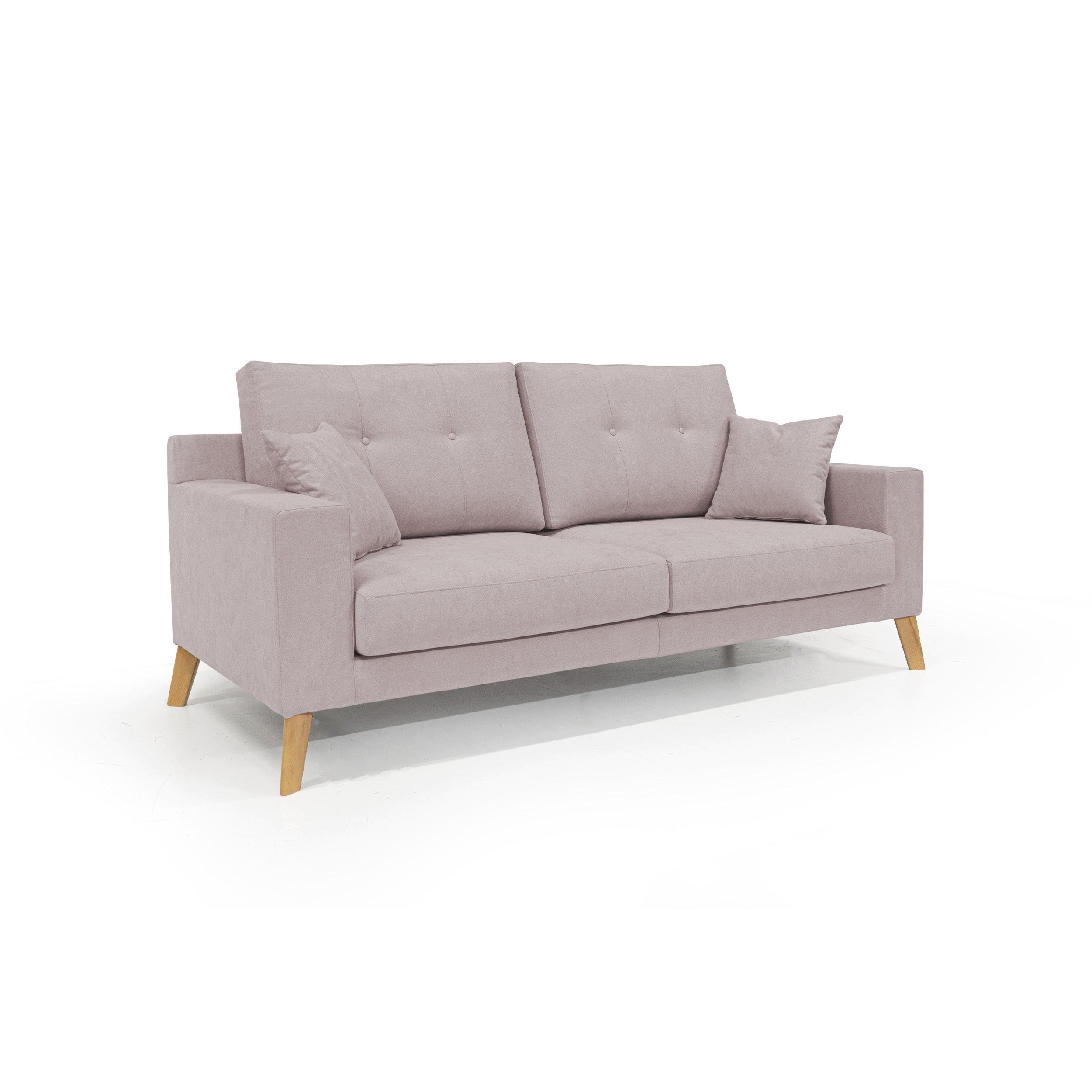 LINEARSOFA Danish - Rosa, Textil (146/95/91cm) - Divani.store