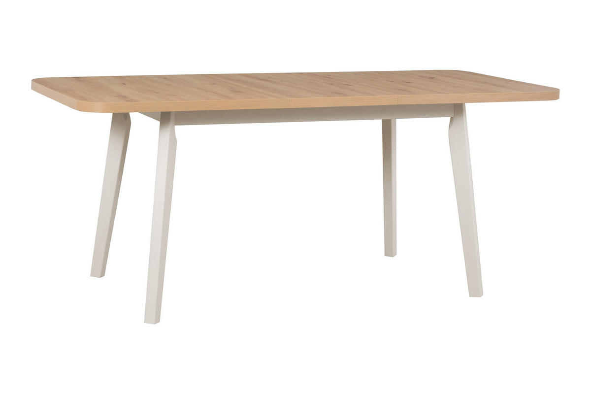 ESSTISCH Oslo 6 - Beige/Eiche Artisan, Holz (80/140/75cm) - Leaf Design