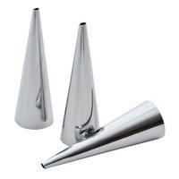 STAHLKEGELFORMEN 3 Stück. - Silberfarben, Metall (2.5/8.5/2.5cm) - Orion 