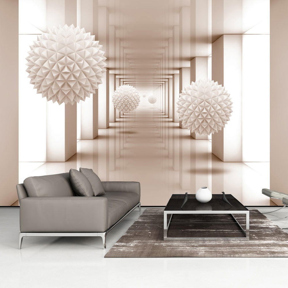 SELBSTKLEBENDE FOTOTAPETE 147/105 cm - Weiß/Grau, Kunststoff/Textil (147/1cm) - KUNSTLOFT