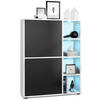 HIGHBOARD Cuba Türen in Schwarz matt - Schwarz, Holzwerkstoff (79/105.5/35.5cm) - Vladon