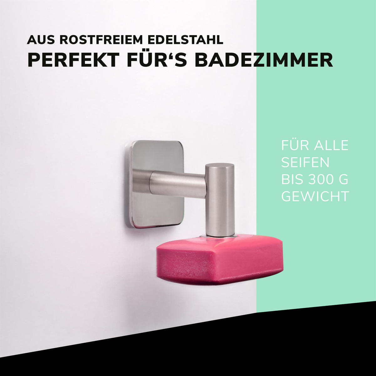 SEIFENHALTER, silber - Edelstahlfarben, Metall (5.7/5.7/6cm) - bremermann