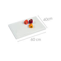 SCHNEIDEBRETT 60/40/2 cm - Weiß, Kunststoff (40/60cm) - Kesper