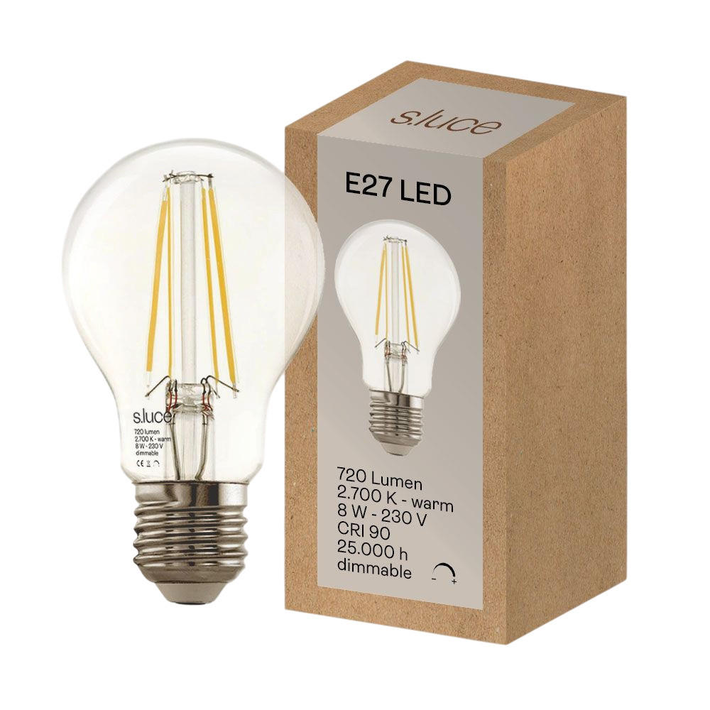 s.luce Led-Leuchtmittel Klar 11.6 cm
