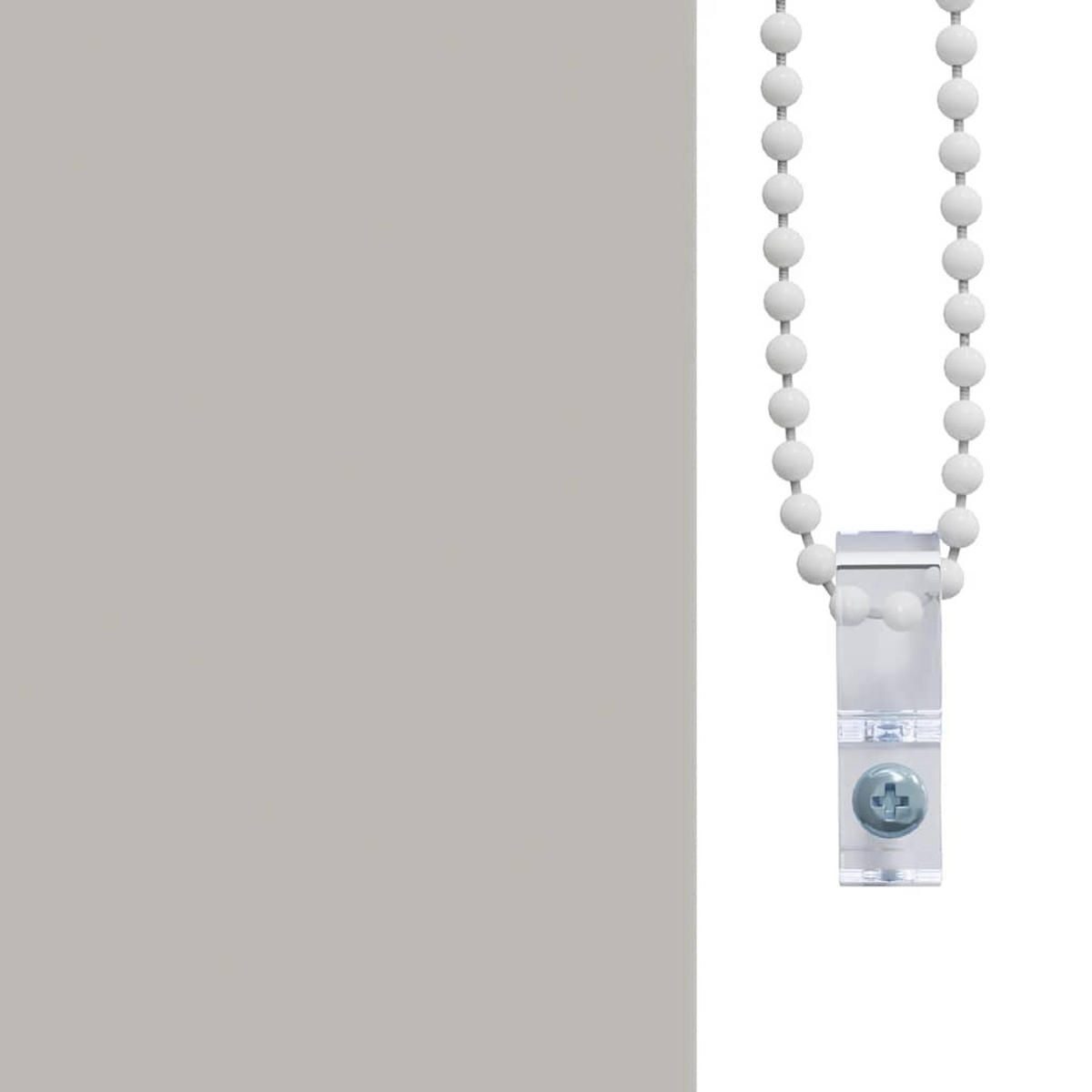 ROLLO für die Dusche 120/240 cm Stoffbreite 116 cm aus PEVA Hellgrau - Hellgrau, Kunststoff (120/240cm) - vidaXL